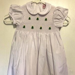 Smocked Christmas dress